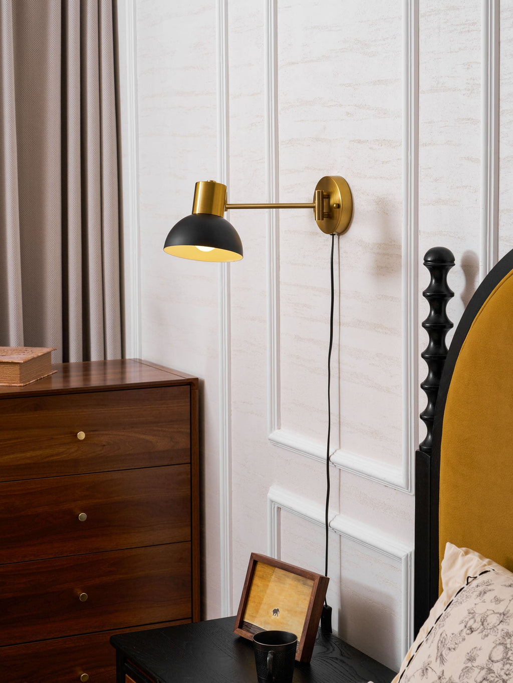 Adjustable Arm Plug In Wall Lamp – product view 40