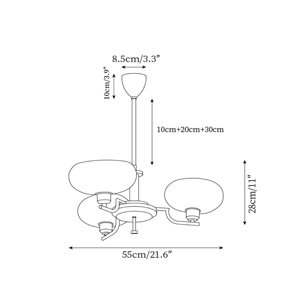 Bonnie Glass Chandelier — product view 5
