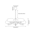 Bonnie Glass Chandelier — product view 6