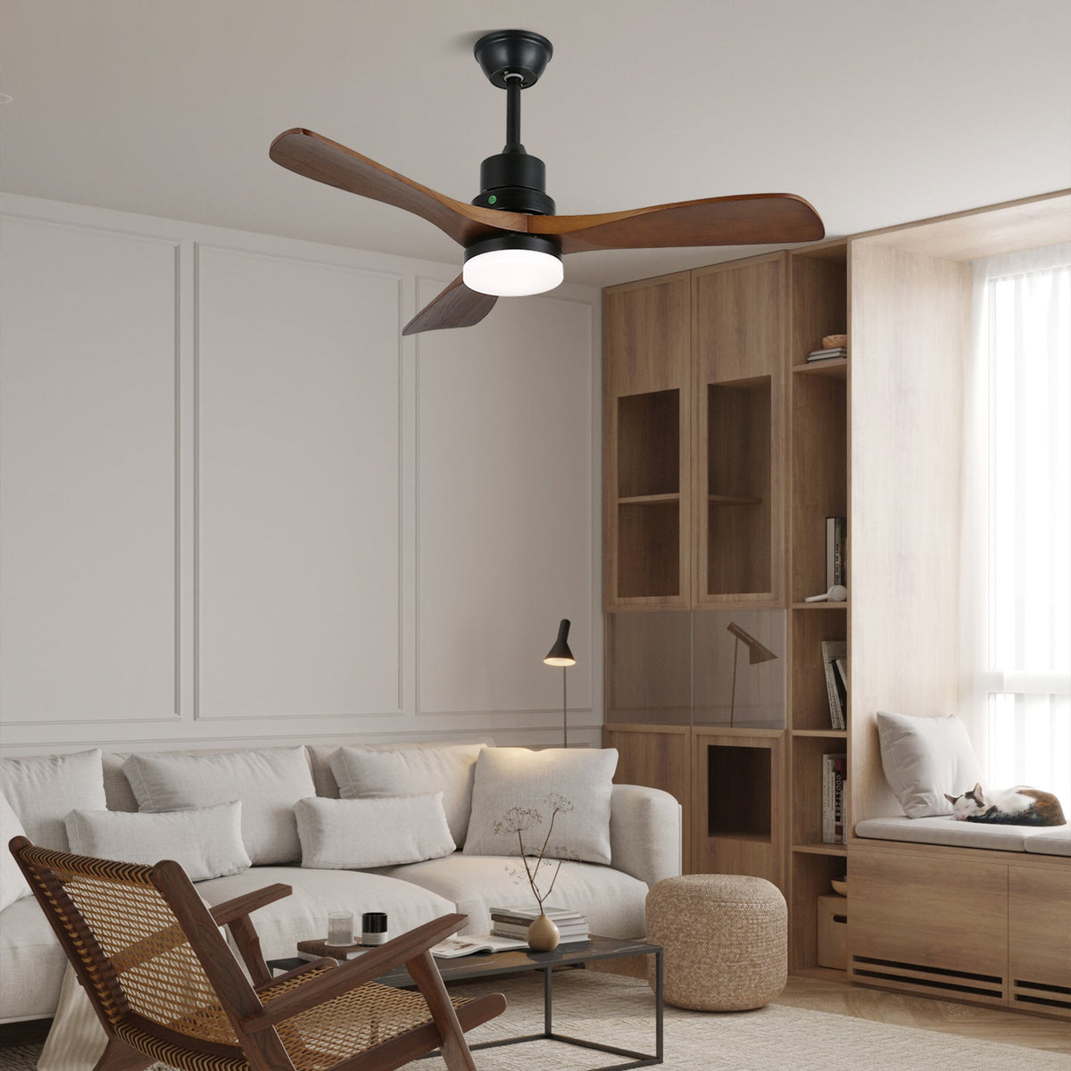 Breeze Master Wooden 48"/52" Ceiling Fan Light – product view 6