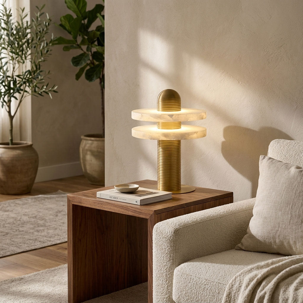 Alabaster Comet Table Lamp – product view 3