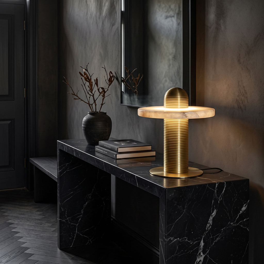 Alabaster Comet Table Lamp – product view 6