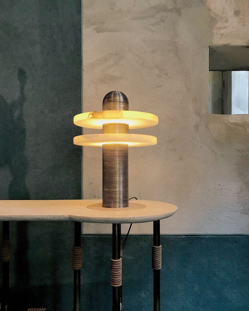 Alabaster Comet Table Lamp – product view 18