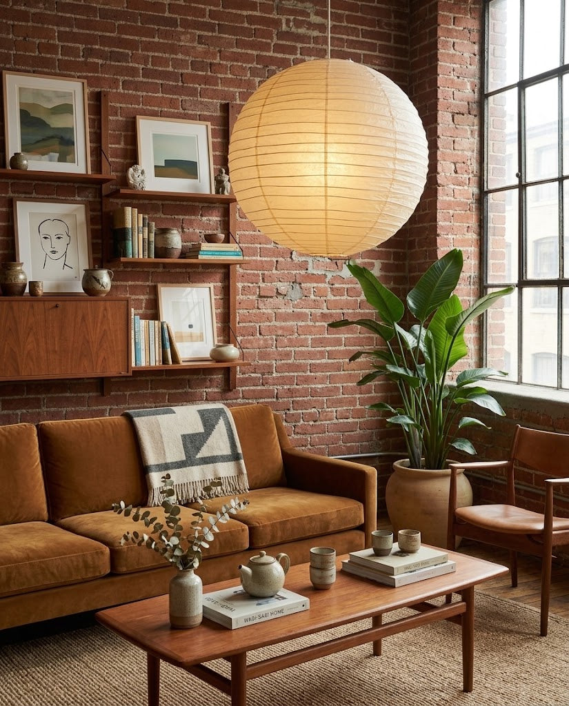 Rice Paper Round Pendant Lamp R14 — product view 2