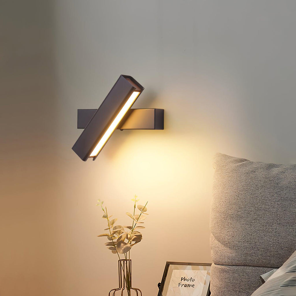 Nordic Art Bedroom Wood Wall Lamp — product view 2