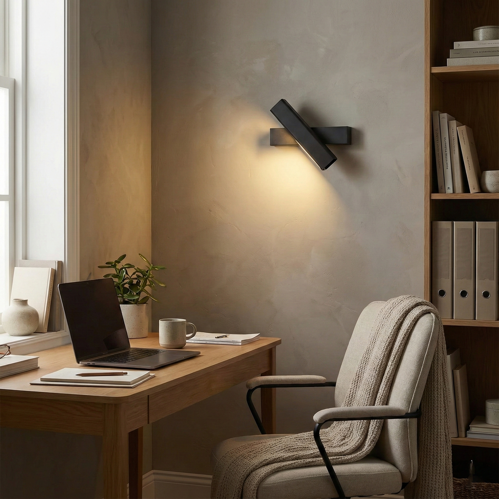 Nordic Art Bedroom Wood Wall Lamp — product view 8