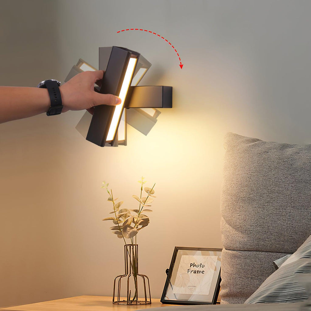 Nordic Art Bedroom Wood Wall Lamp — product view 22