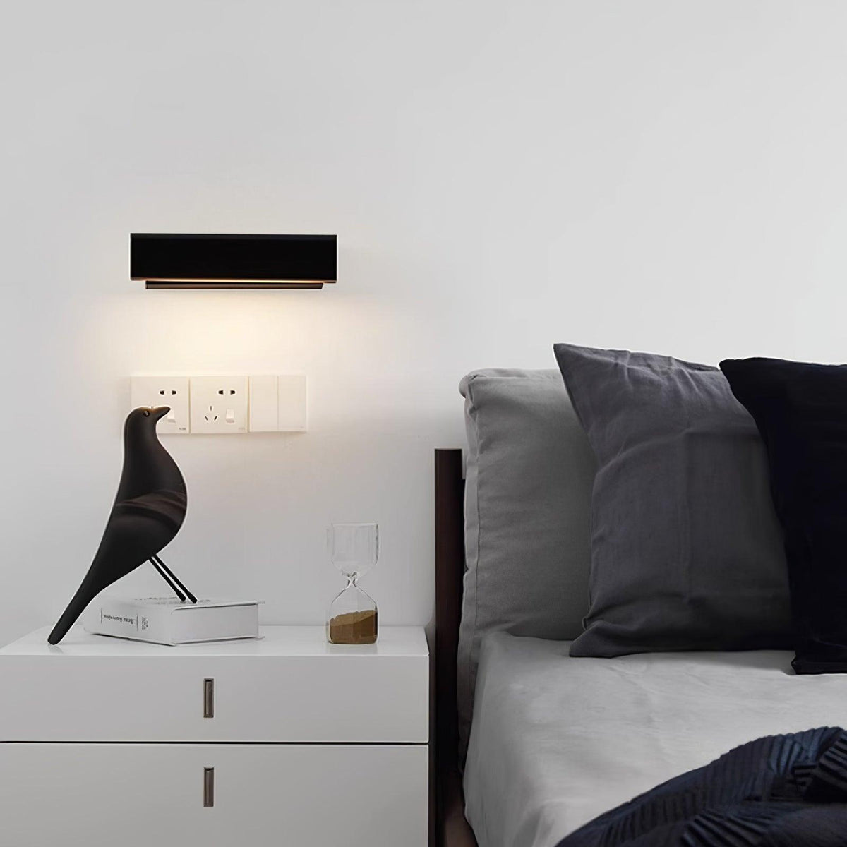Nordic Art Bedroom Wood Wall Lamp — product view 32