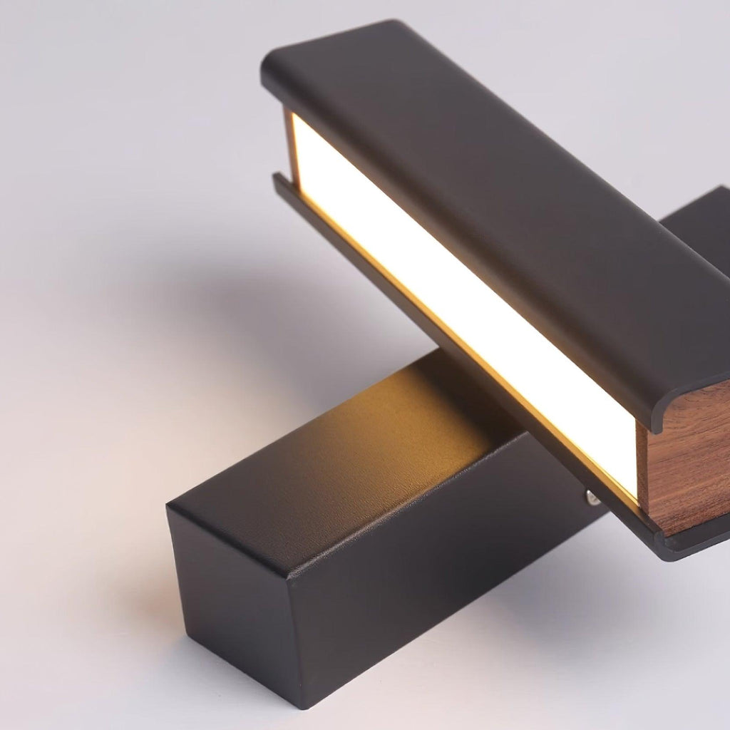 Nordic Art Bedroom Wood Wall Lamp — product view 33
