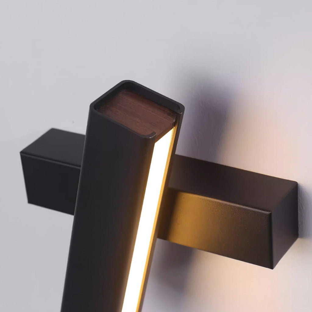 Nordic Art Bedroom Wood Wall Lamp — product view 34
