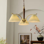 Suki Pleated Wood Chandelier — product view 10