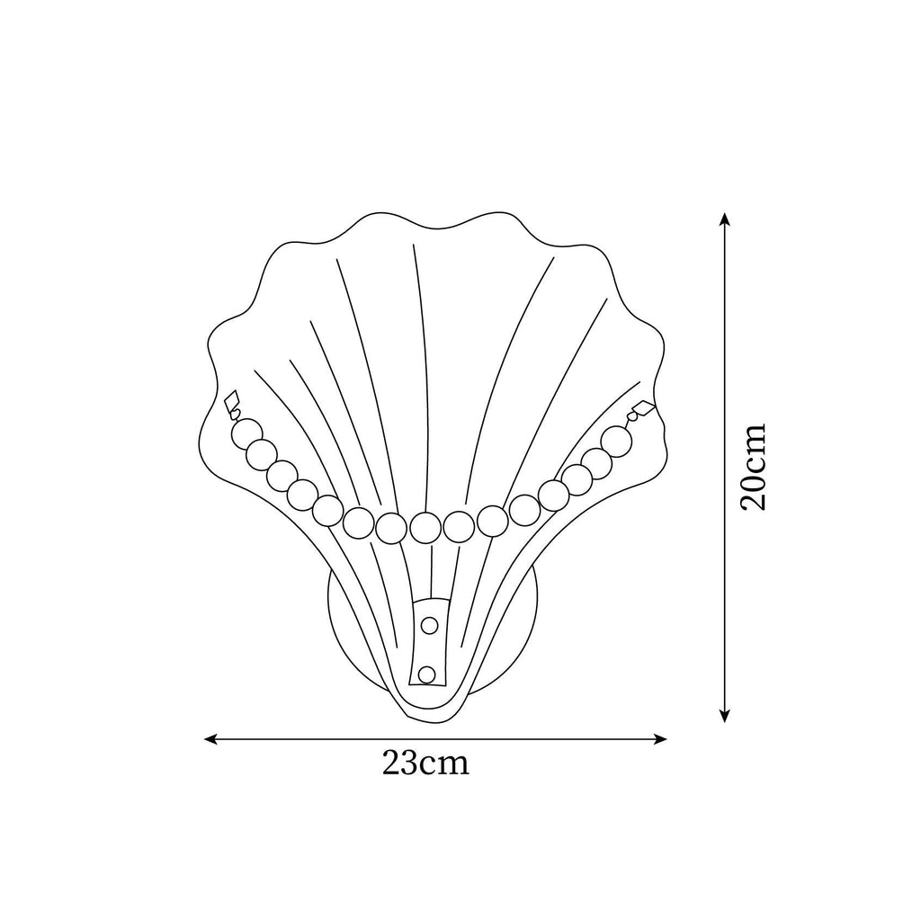 Pearl Shell Glass Wall Lamp — product view 5