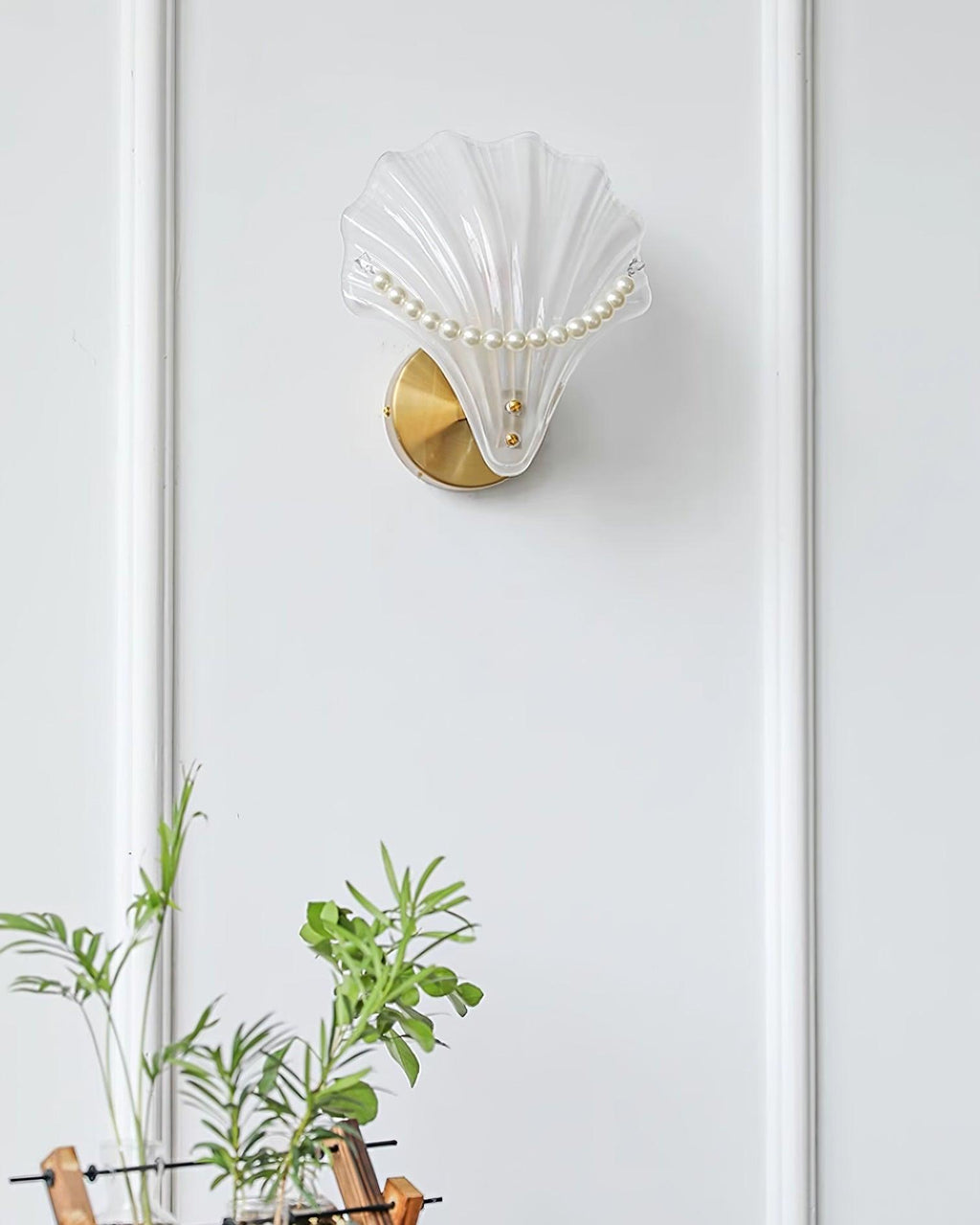 Pearl Shell Glass Wall Lamp — product view 7
