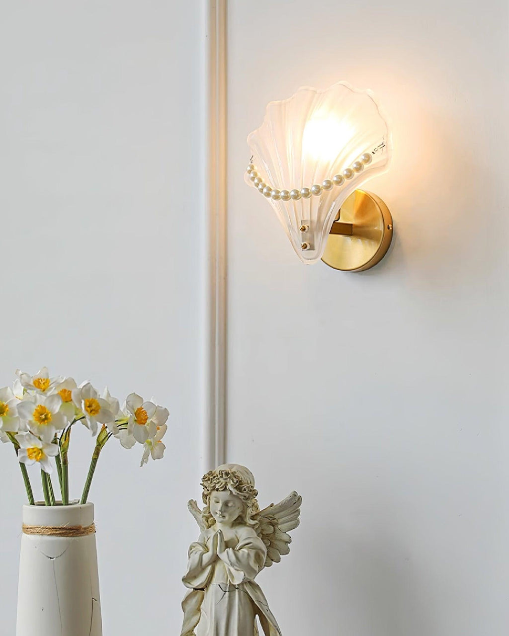 Pearl Shell Glass Wall Lamp — product view 12