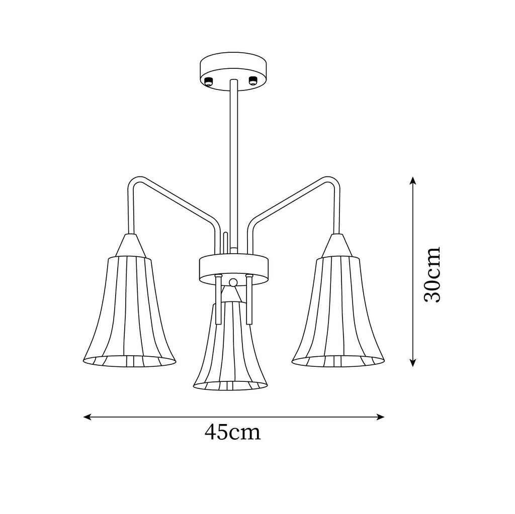 Lenore Hans Metal Chandelier — product view 5