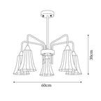 Lenore Hans Metal Chandelier — product view 6