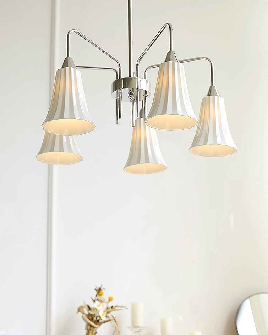 Lenore Hans Metal Chandelier — product view 9