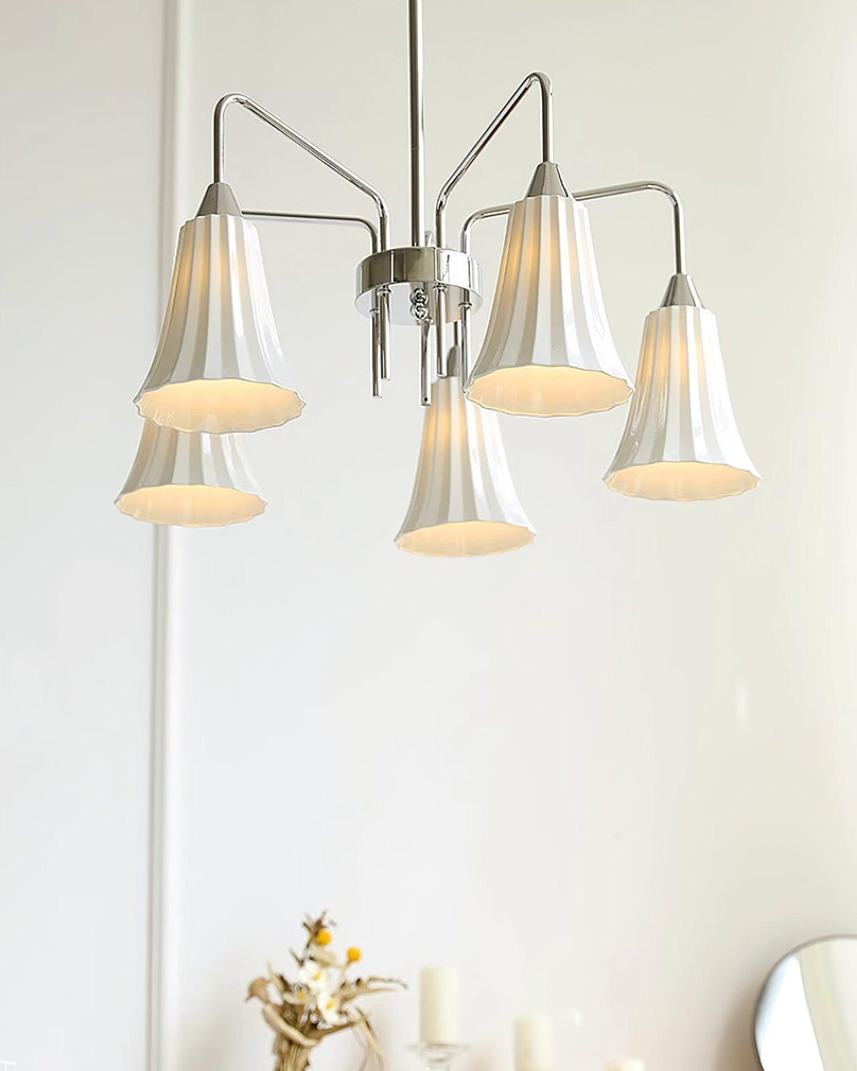 Lenore Hans Metal Chandelier — product view 9