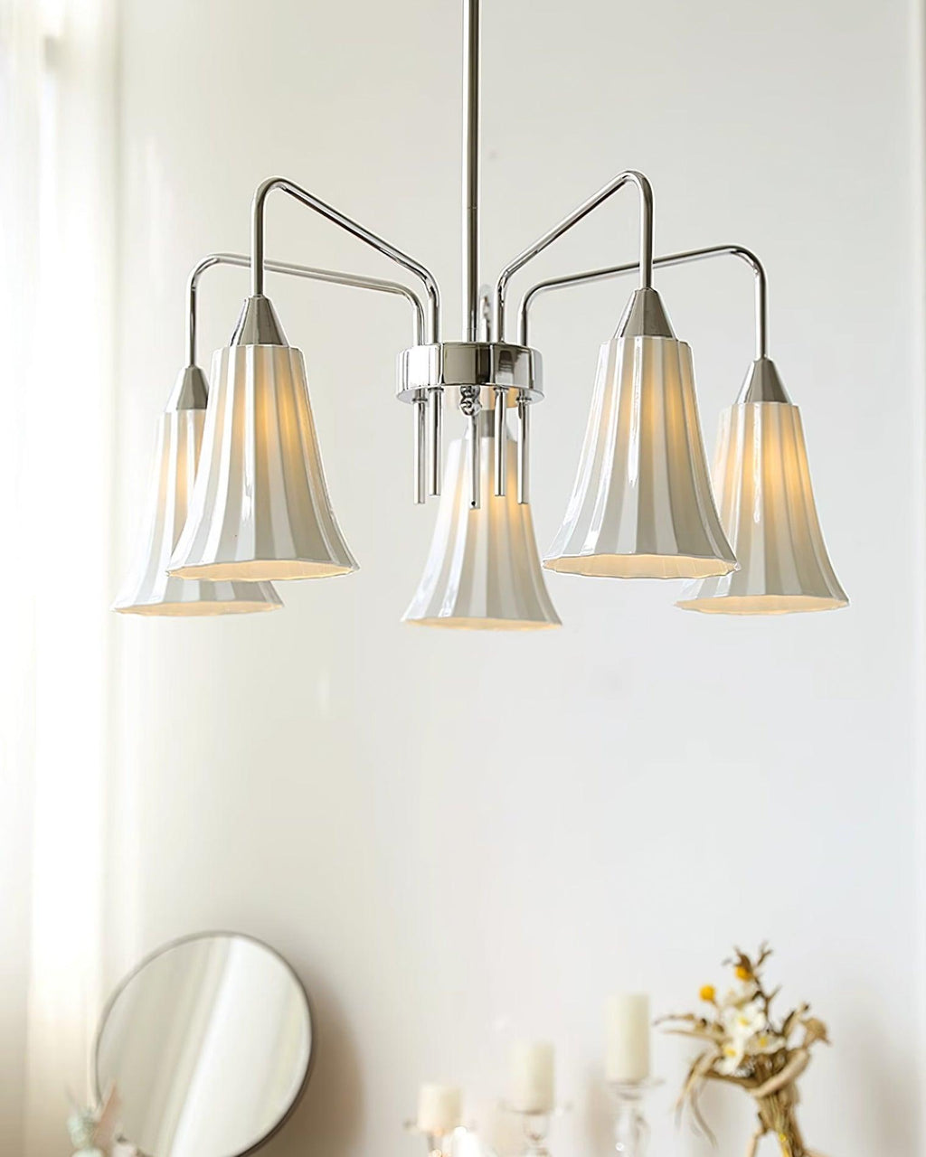 Lenore Hans Metal Chandelier — product view 10