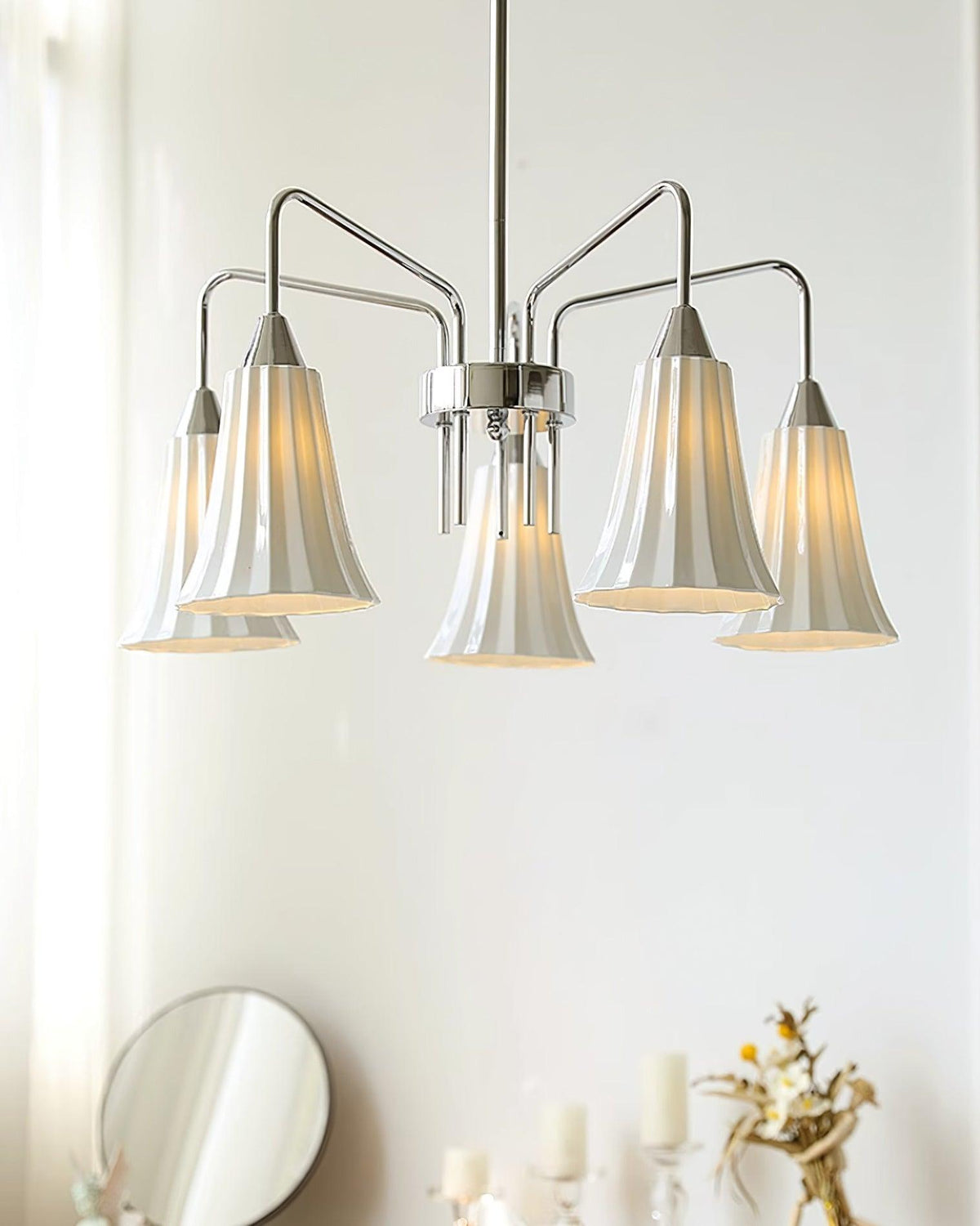 Lenore Hans Metal Chandelier — product view 10