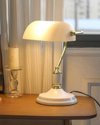 Vintage Bankers Glass Table Lamp — product view 22