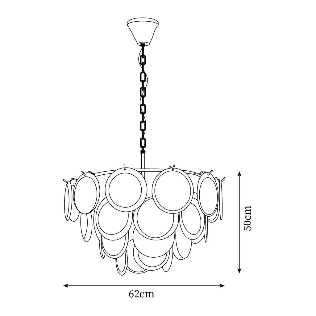 Bettina Murano Glass Chandelier — product view 6