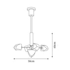 Zevin Glass Chandelier — product view 5