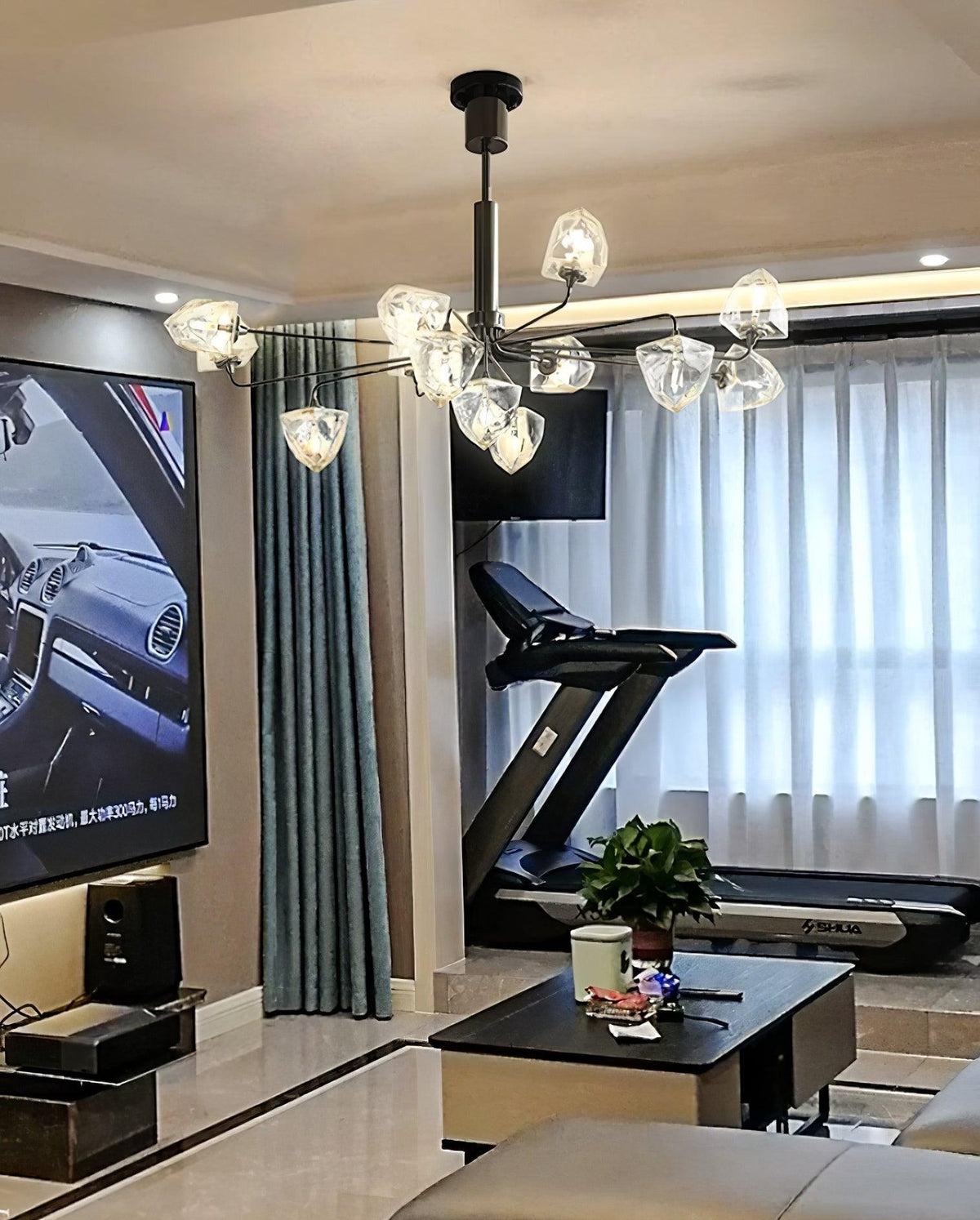 Zevin Glass Chandelier — product view 7