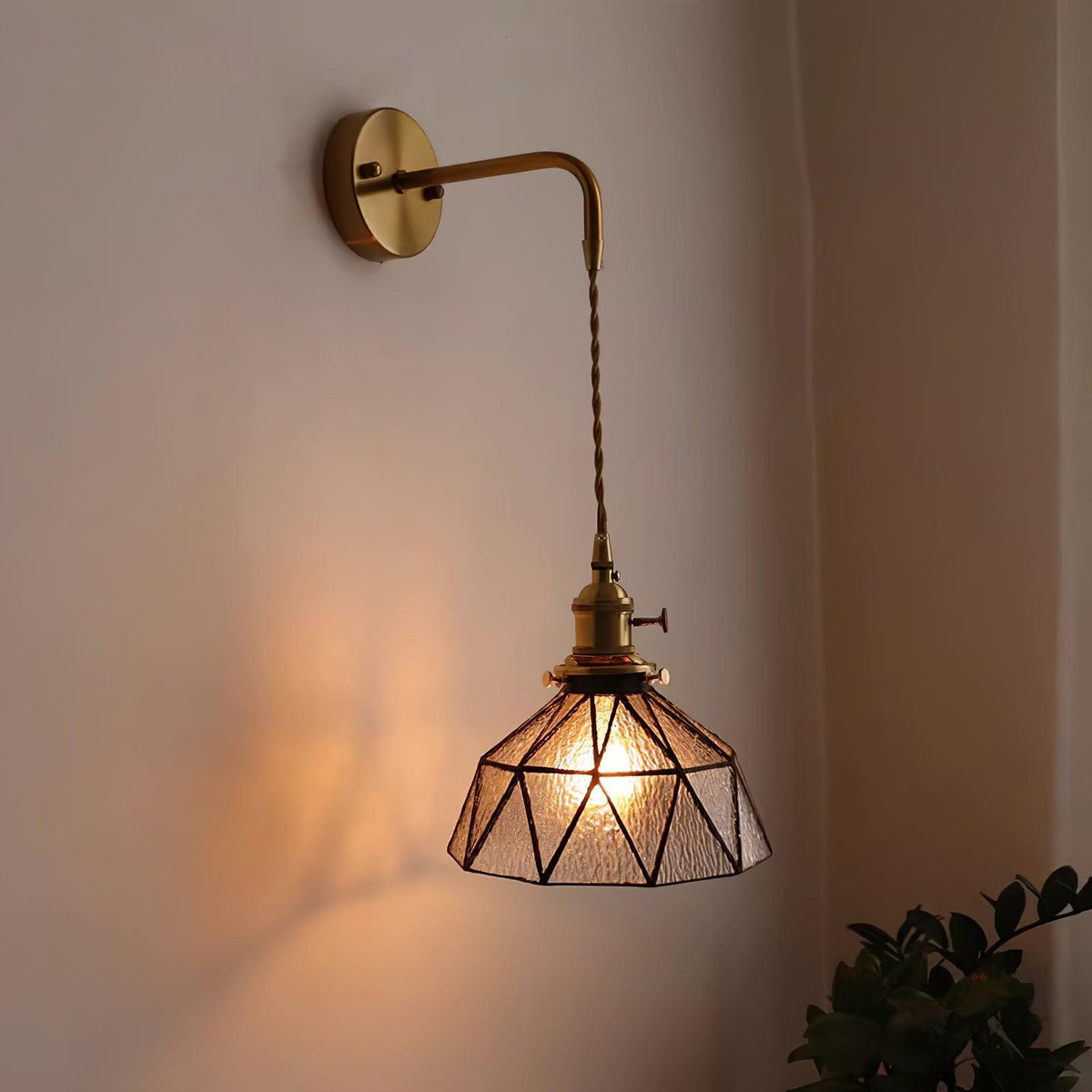 Retro Pastoral Glass Wall Lamp — product view 11