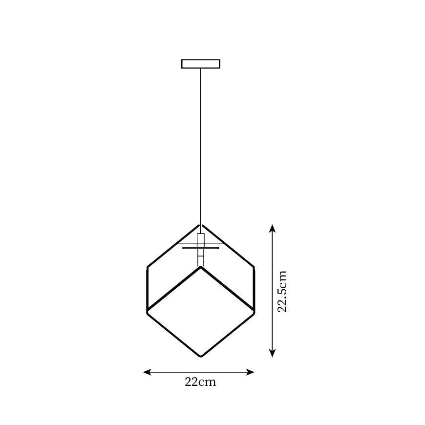 Gold Silver Geometric Glass Chandelier — product view 5