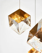 Gold Silver Geometric Glass Chandelier — product view 33