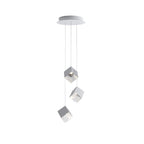 Gold Silver Geometric Glass Chandelier — product view 47