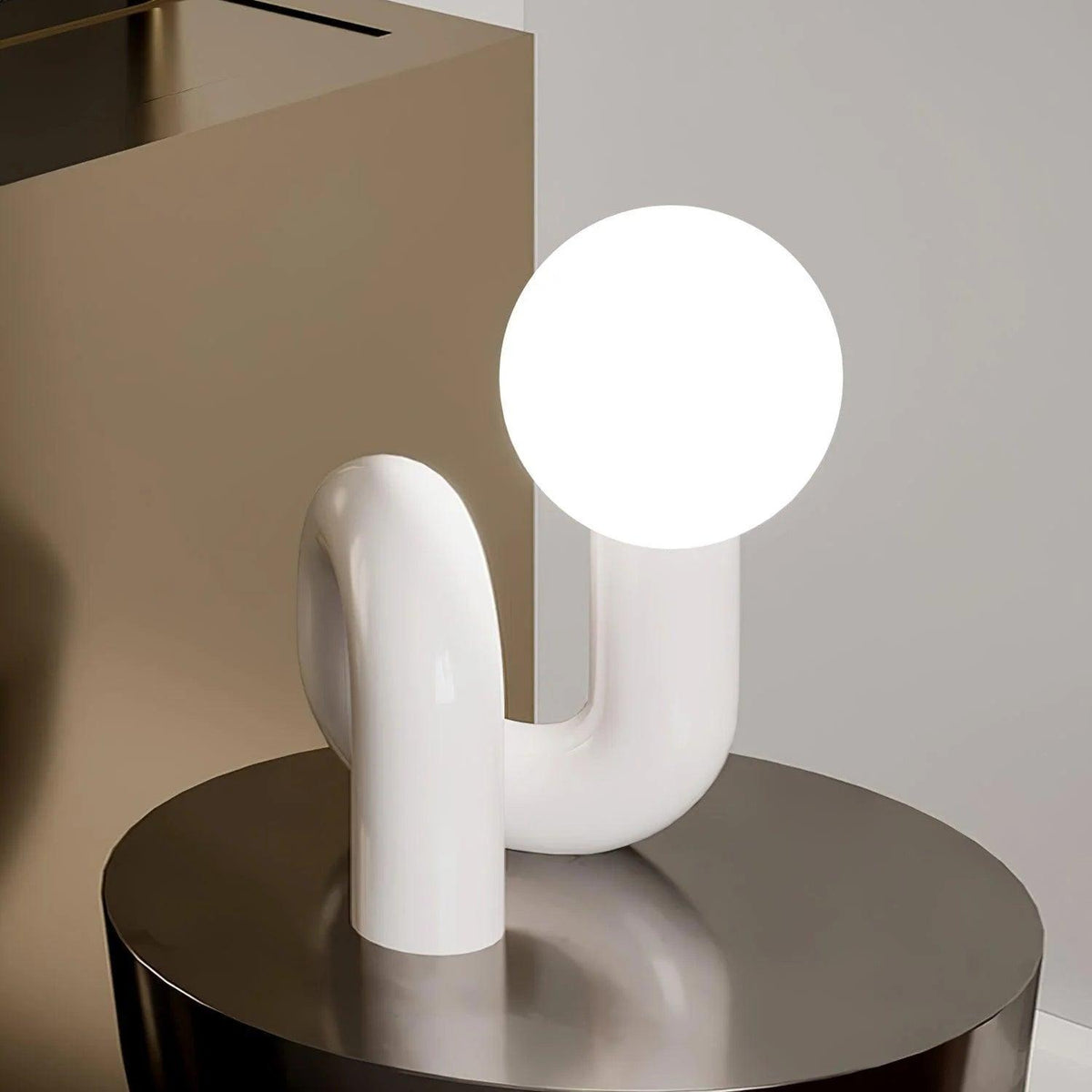 N Shape Glass Table Lamp — product view 2