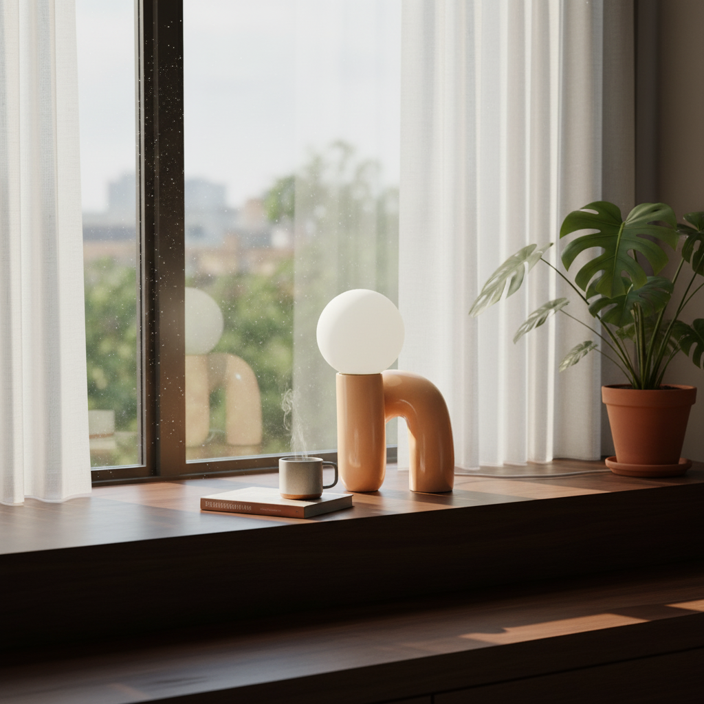 N Shape Glass Table Lamp — product view 6