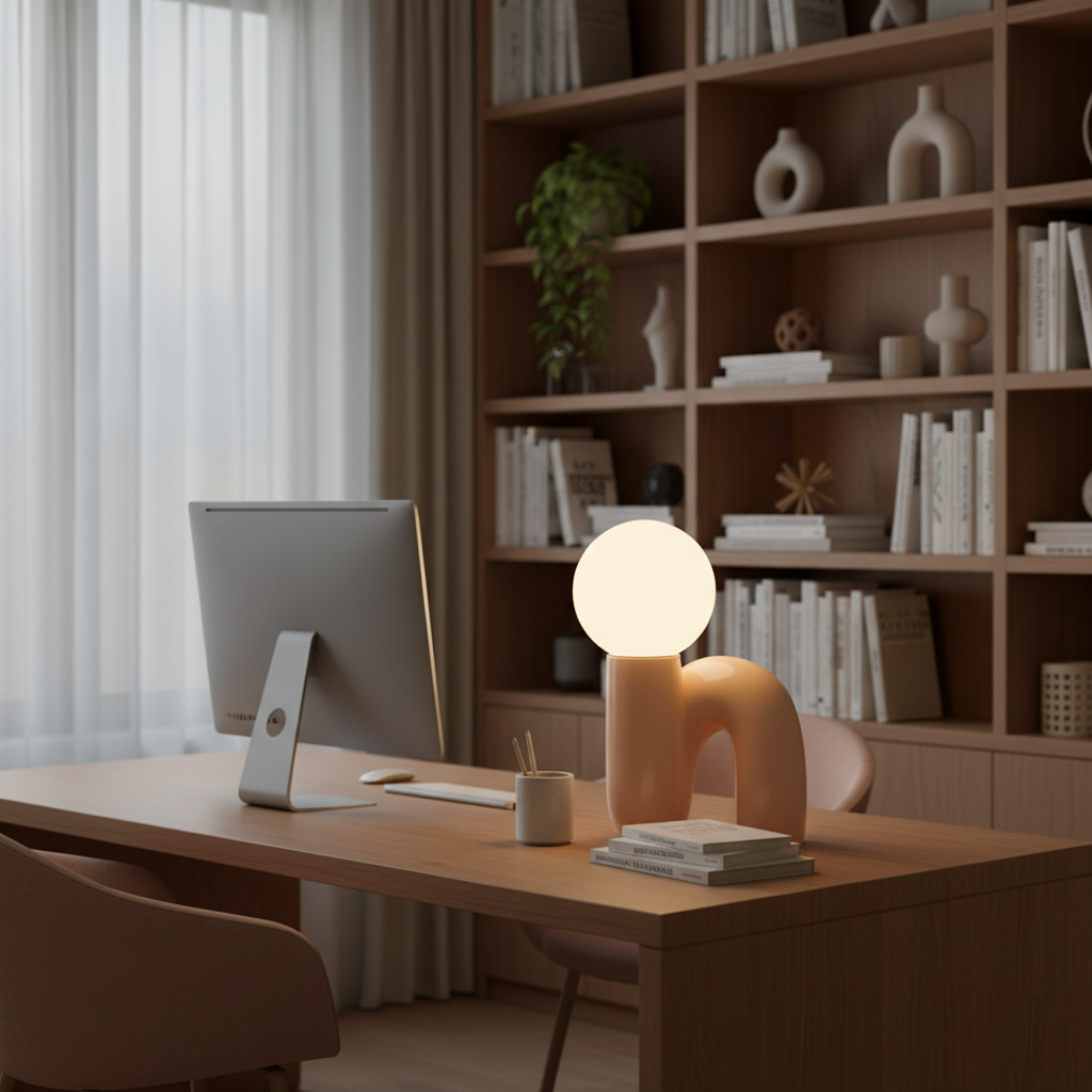 N Shape Glass Table Lamp — product view 13