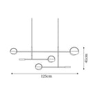 Leaves Metal Chandelier — product view 5
