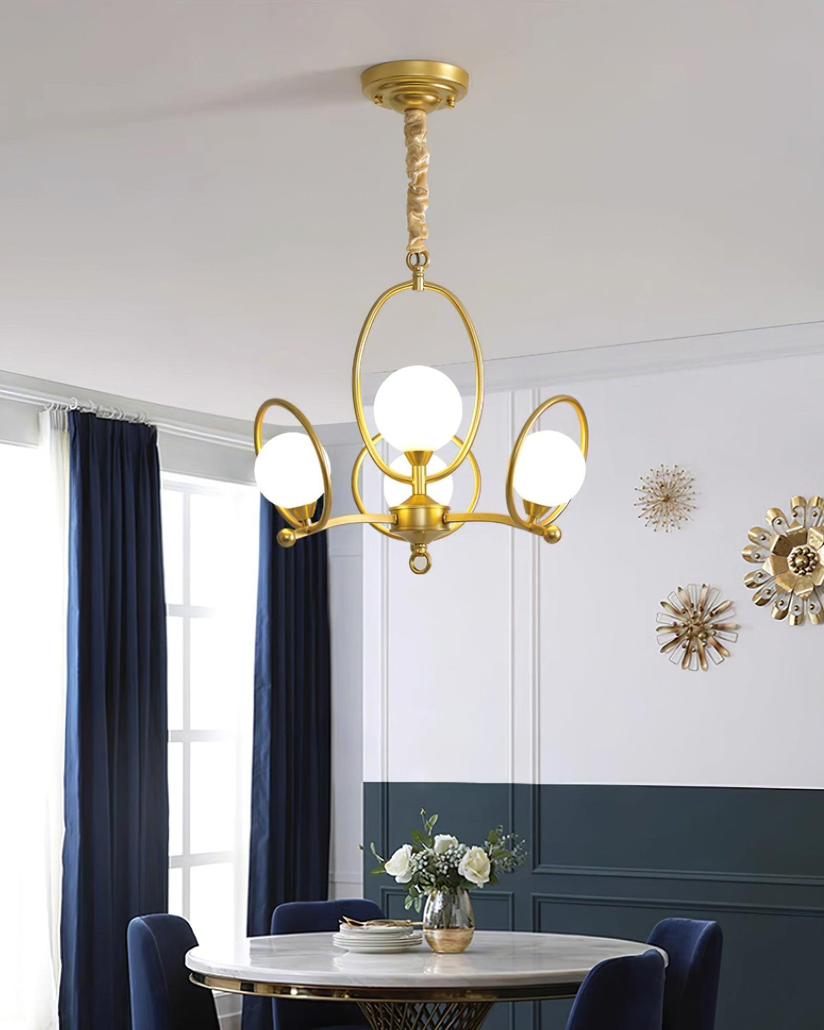 Riley Glass Chandelier — product view 4