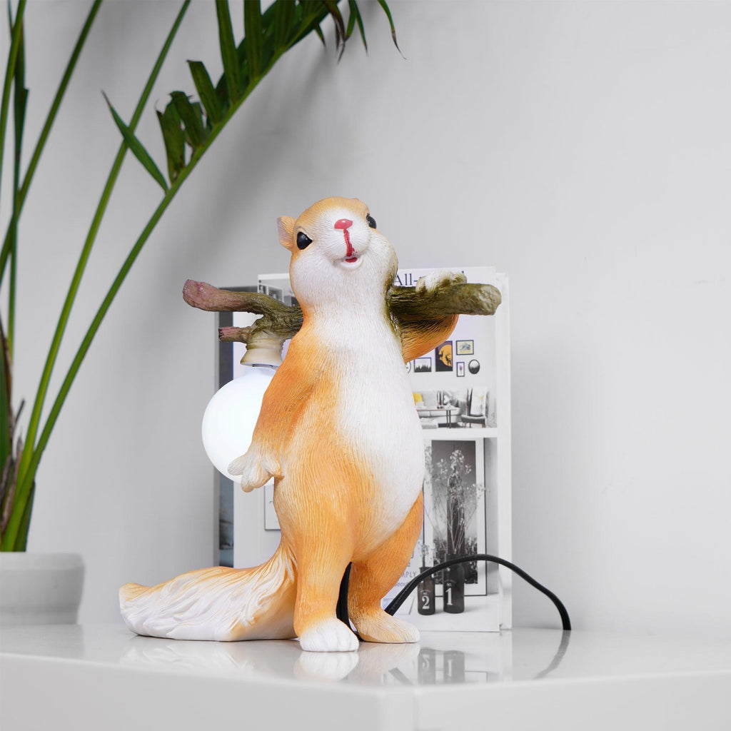Squirrel Glass Table Lamp — product view 3