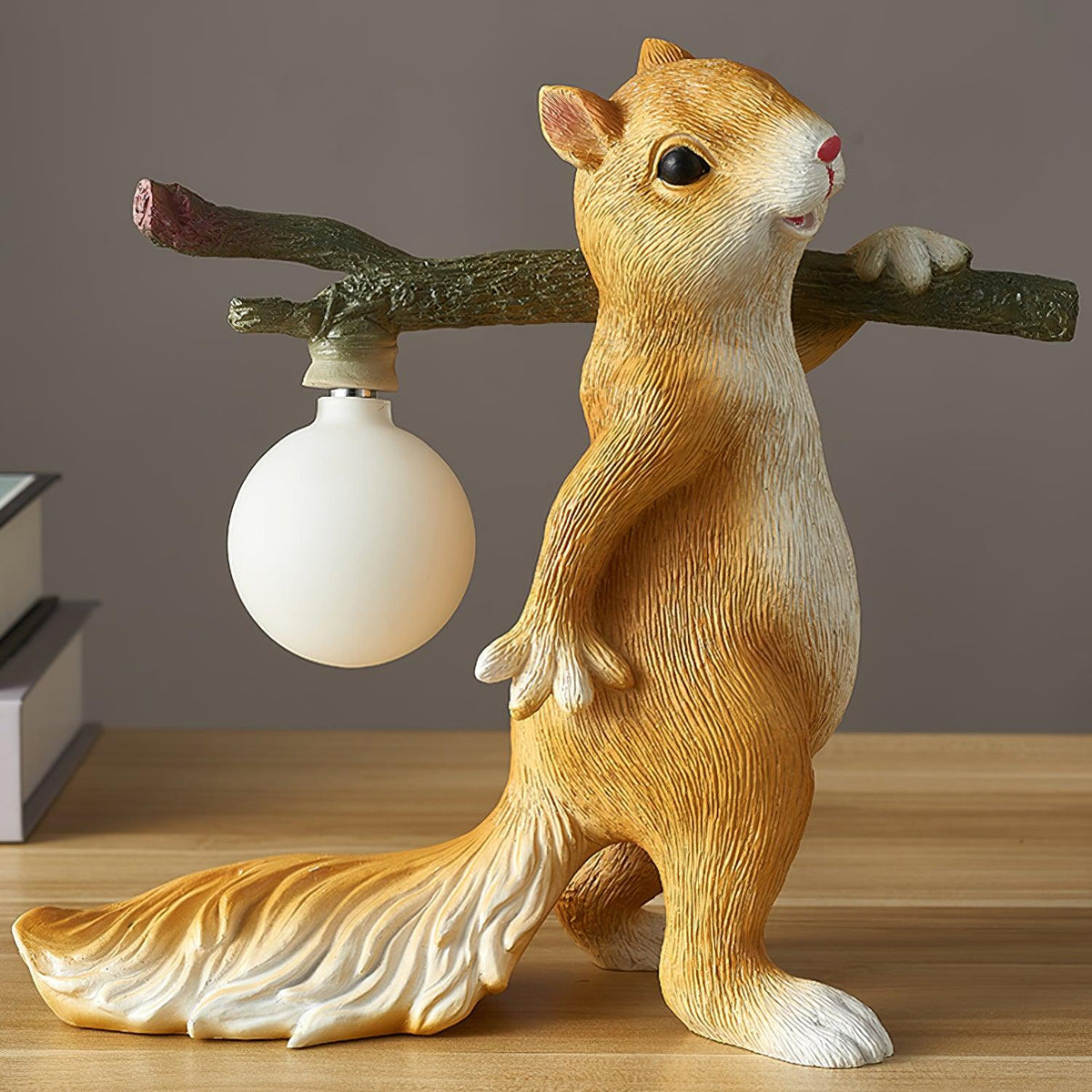 Squirrel Glass Table Lamp — product view 5