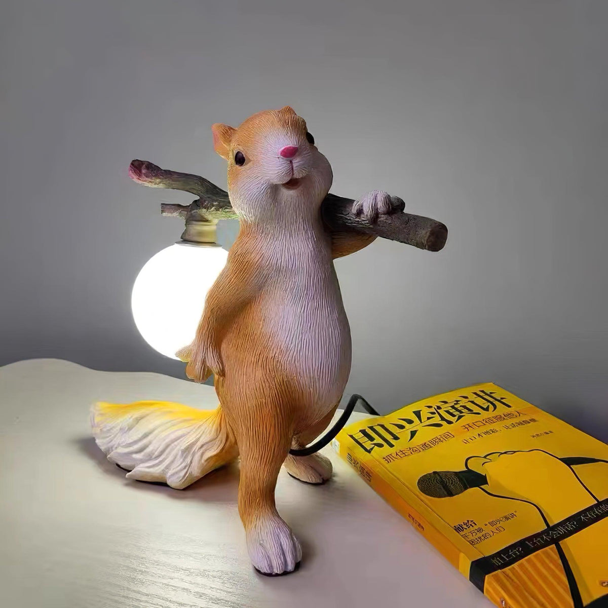 Squirrel Glass Table Lamp — product view 21