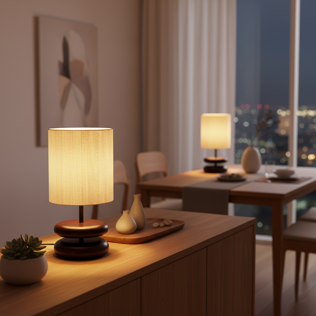Wooden Modern Bedroom Wood Table Lamp — product view 13