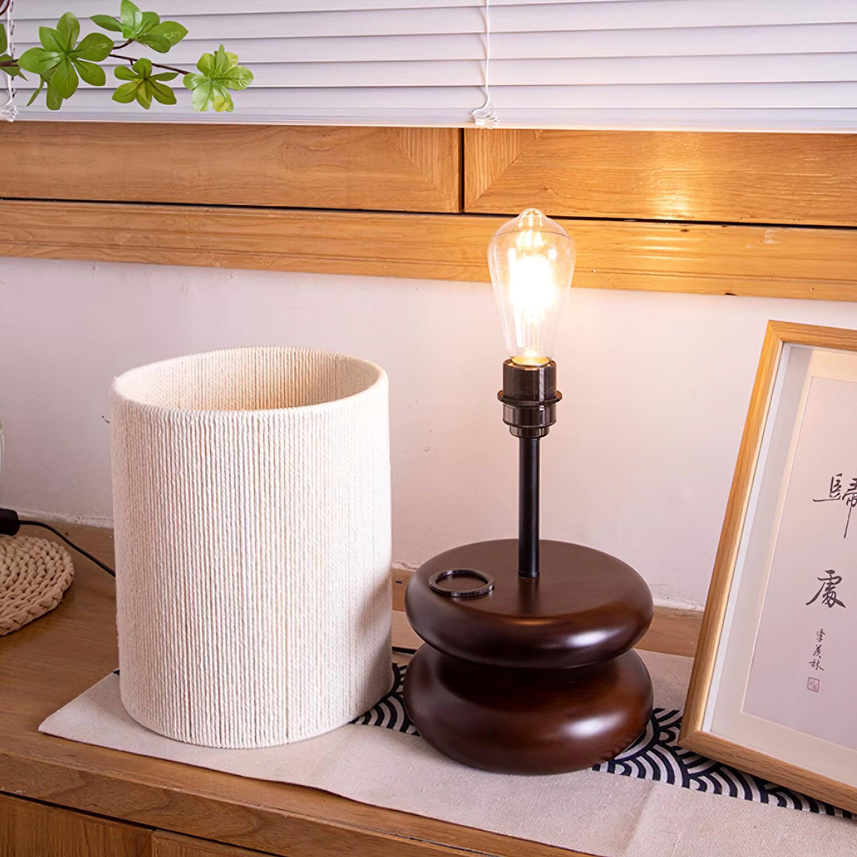 Wooden Modern Bedroom Wood Table Lamp — product view 15
