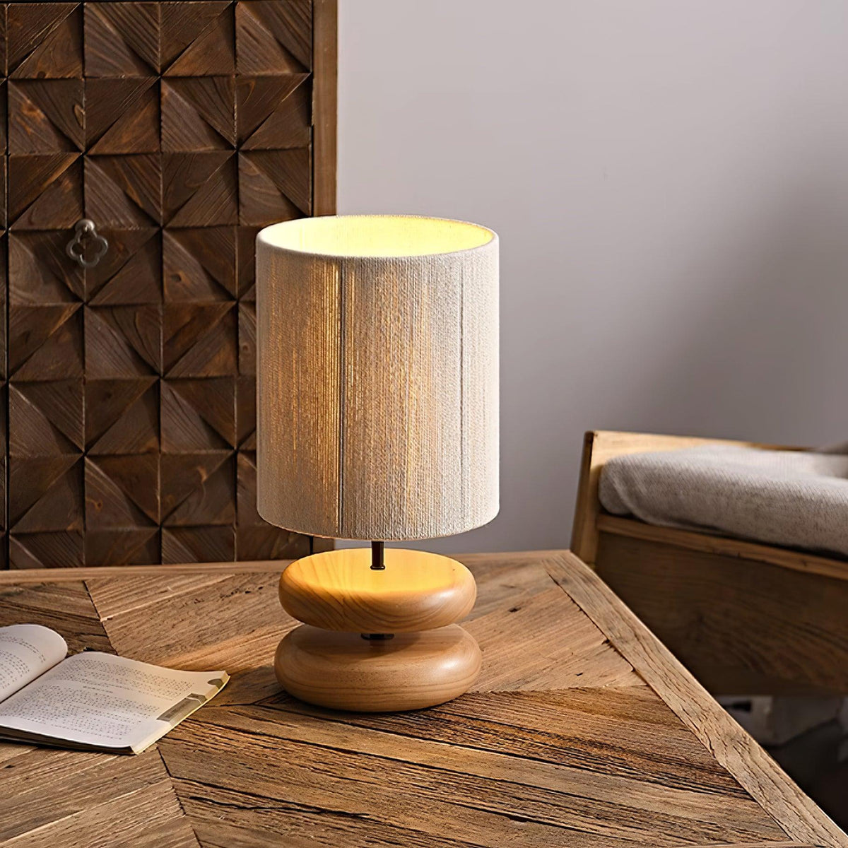 Wooden Modern Bedroom Wood Table Lamp — product view 17