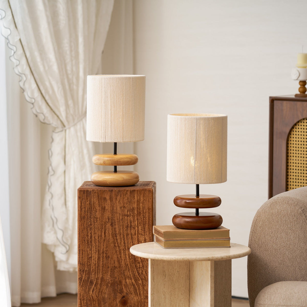 Wooden Modern Bedroom Wood Table Lamp — product view 29