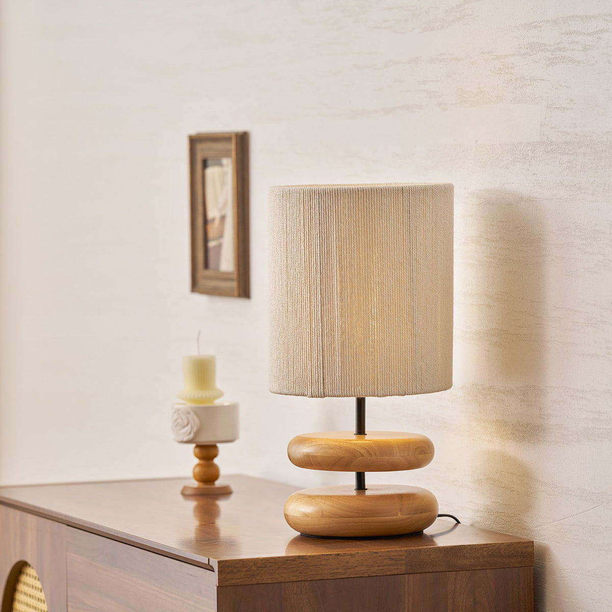 Wooden Modern Bedroom Wood Table Lamp — product view 30