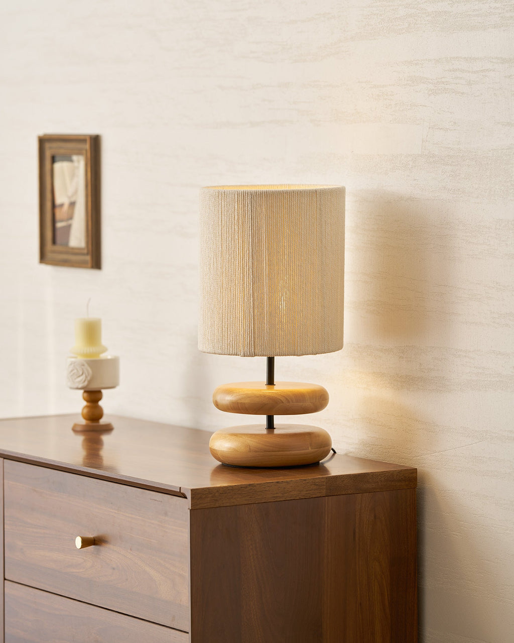 Wooden Modern Bedroom Wood Table Lamp — product view 32