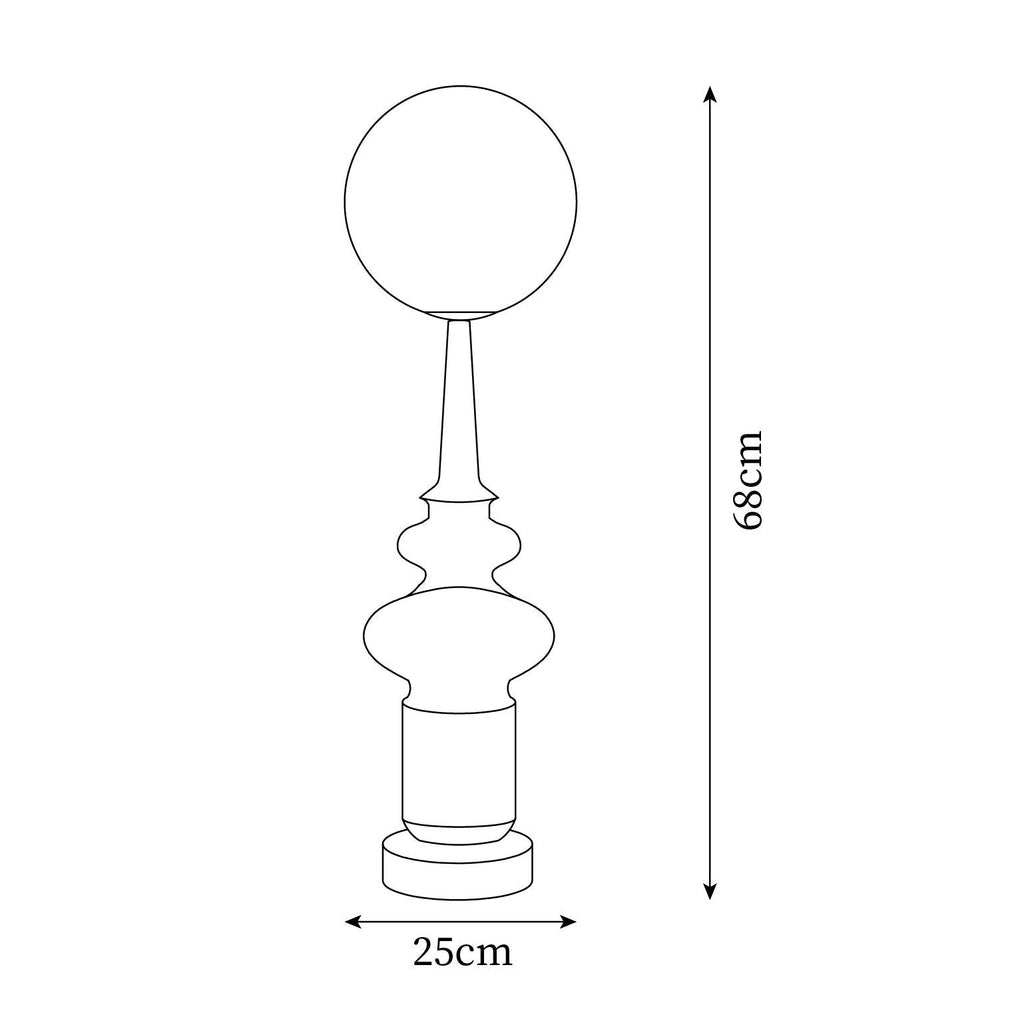 Chess Glass Table Lamp — product view 5