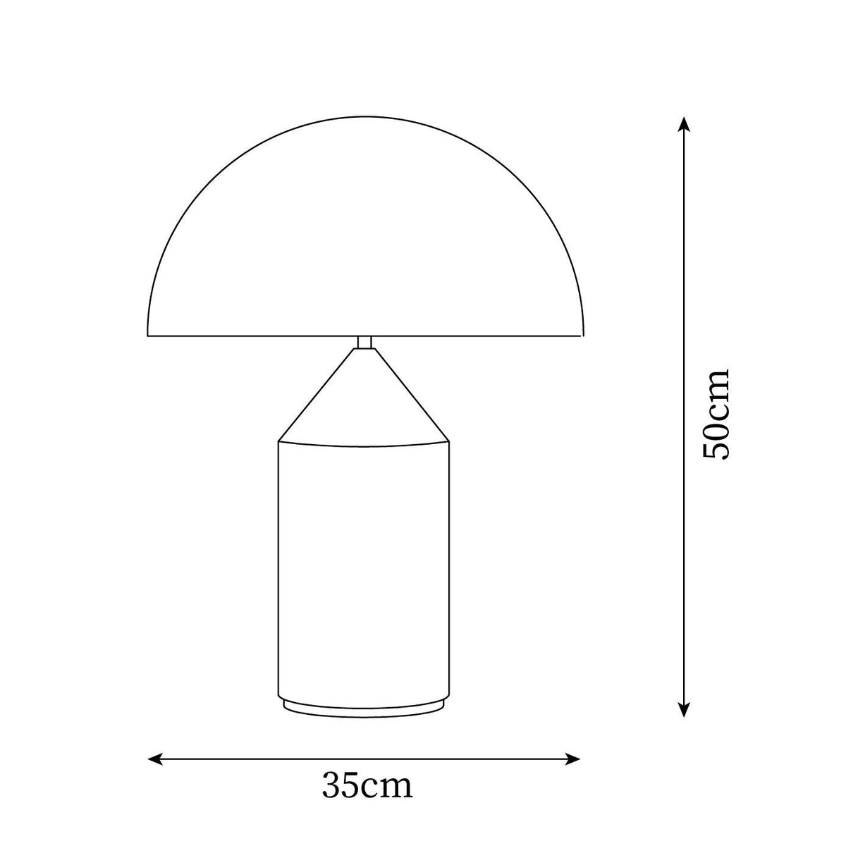 Dome Mushroom Table Lamp — product view 5