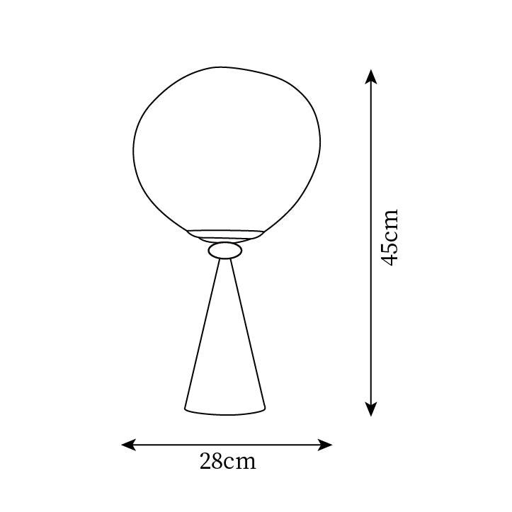 Lava Cone Fat Metal Table Lamp — product view 5