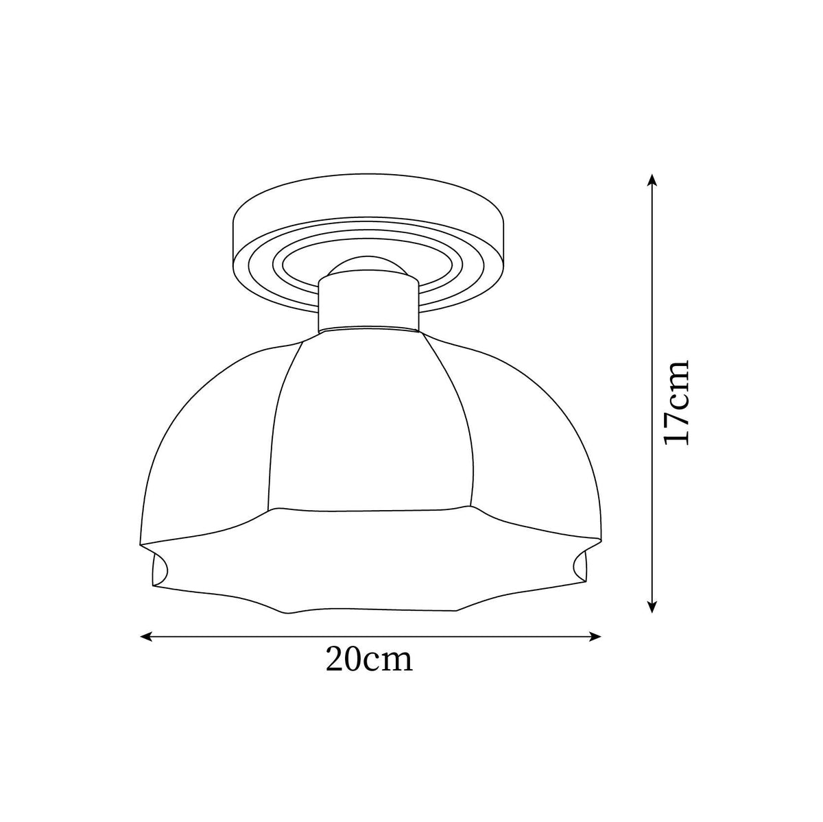 Verena Brass Ceiling Light — product view 5